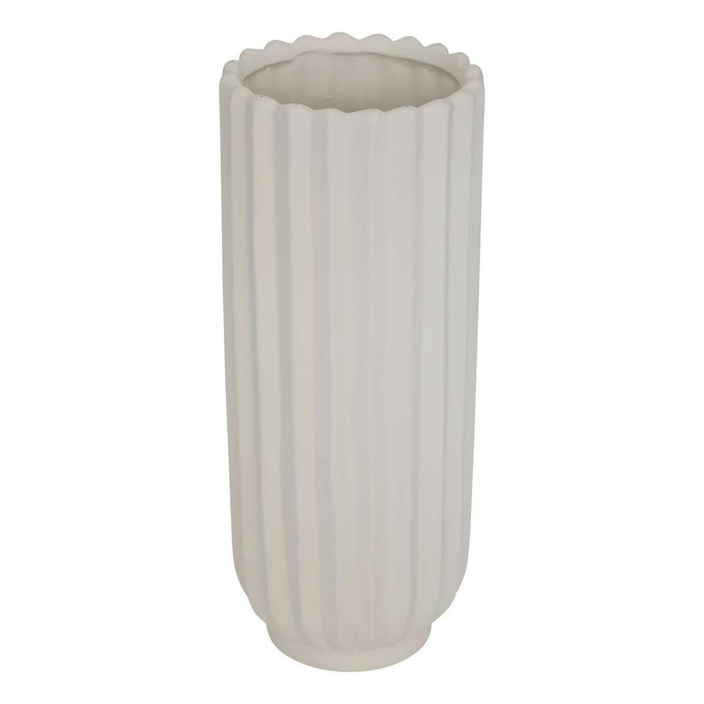 Vase en céramique strié 