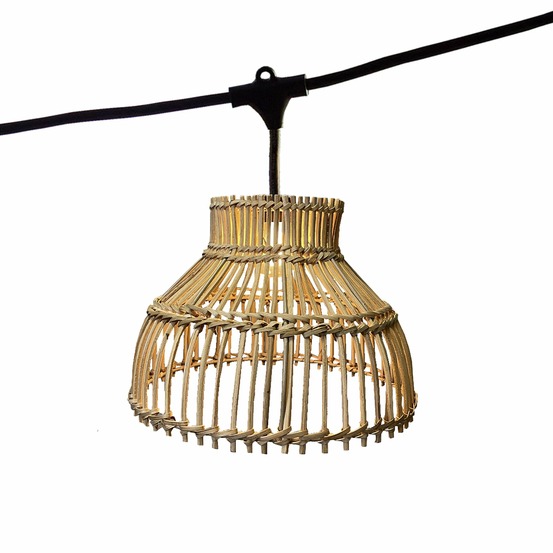 Guirlande lumineuse amelia marron rotin 6m