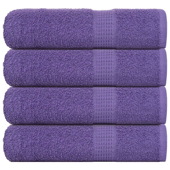 Serviettes de bain 4 pcs frogn violet 100x150 cm 100% coton