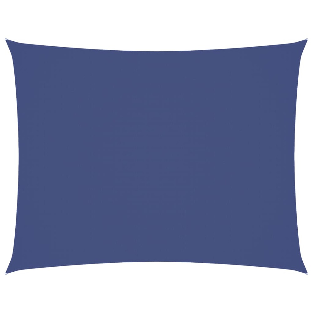 Voile de parasol tissu oxford rectangulaire 3x4,5 m bleu