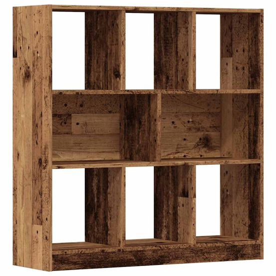 Bibliothèque vieux bois 97,5x29,5x100 cm bois d'ingénierie
