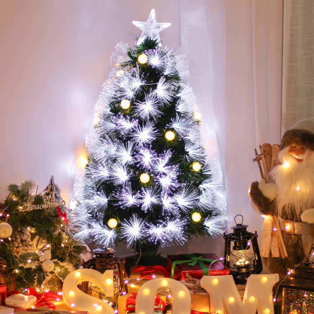 Sapin de noël artificiel en plastique vert 90 cm