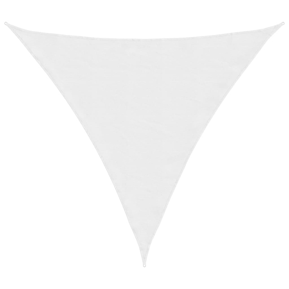 Voile de parasol tissu oxford triangulaire 6x6x6 m blanc