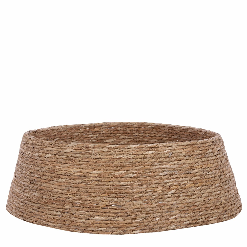 Mica decorations jupe de sapin de noël - h28 x ø75 cm - marron naturel