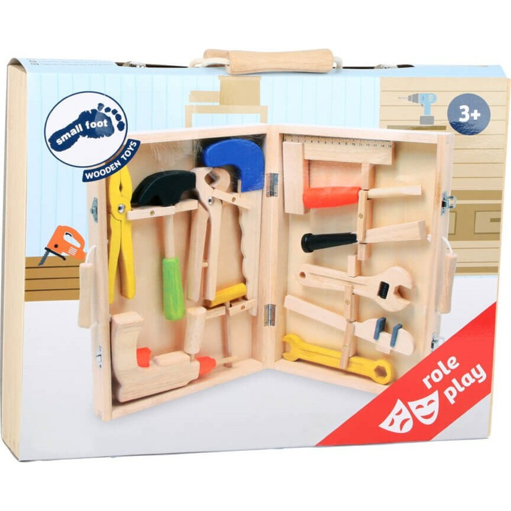 Boîte à outils pour enfants, en bois