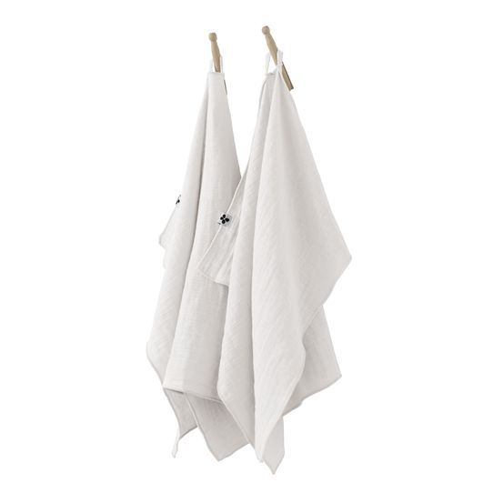 Lot de 2 essuie-mains gaze de coton collection gaia