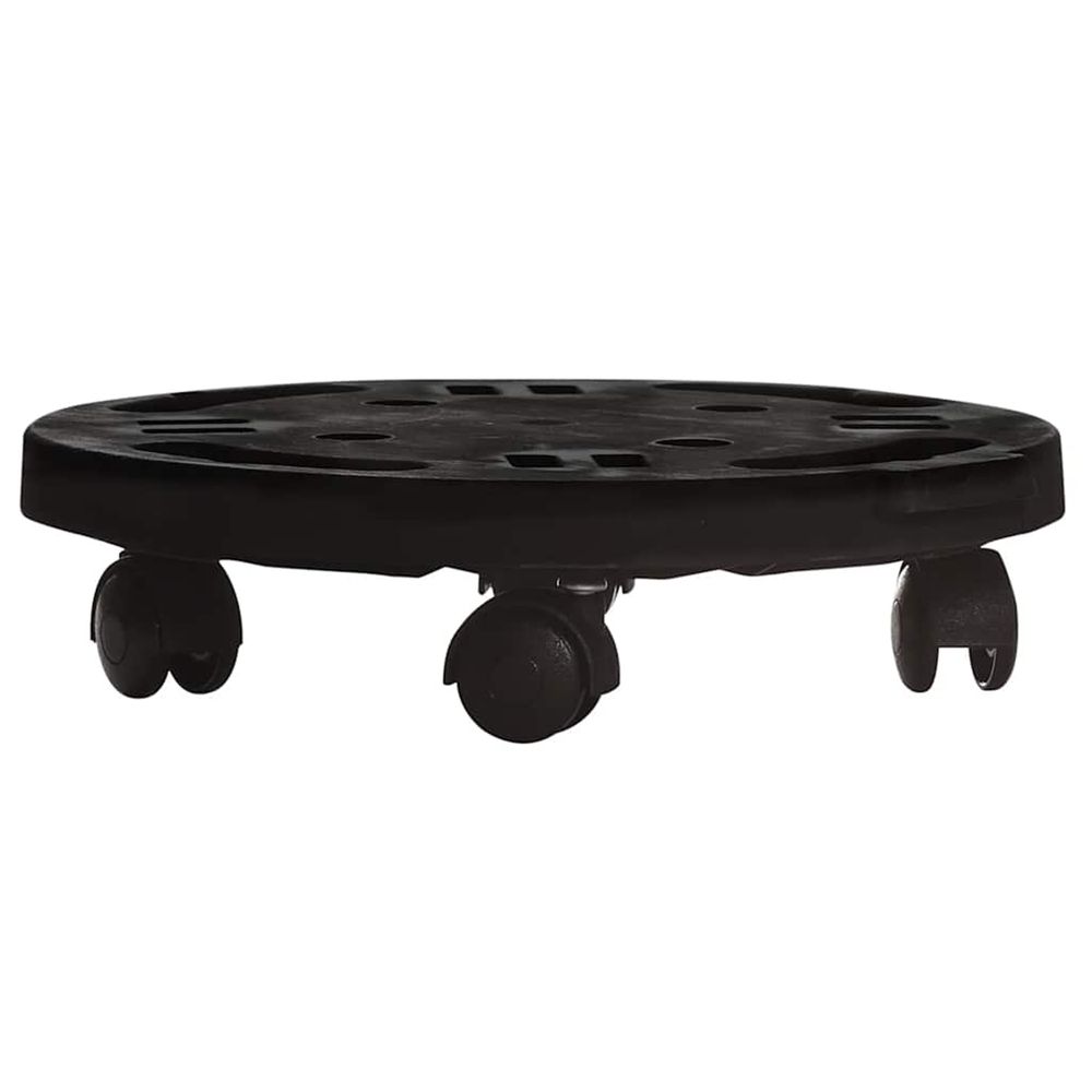 Support sur roulettes pour plantes diamètre 30 cm noir 170 kg