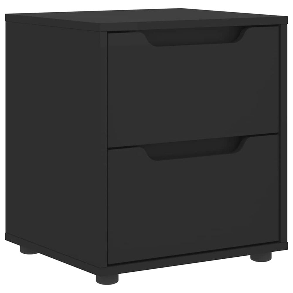 Table de chevet visnes noir 45x40x50 cm bois d'ingénierie