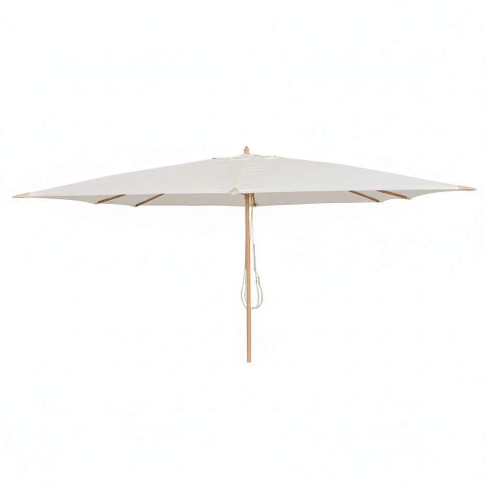Parasol droit écru 4x3 m pegasia