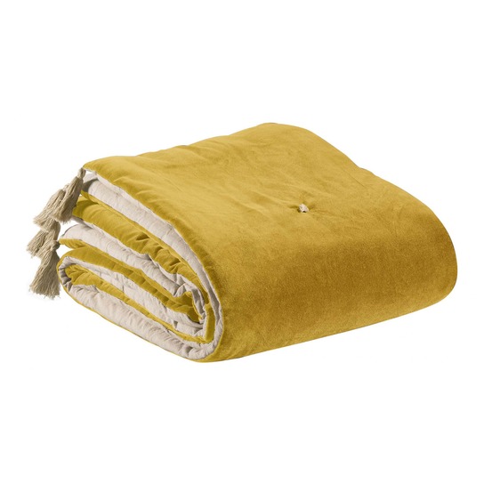 Edredon pompons elise mais 80 x 180 cm