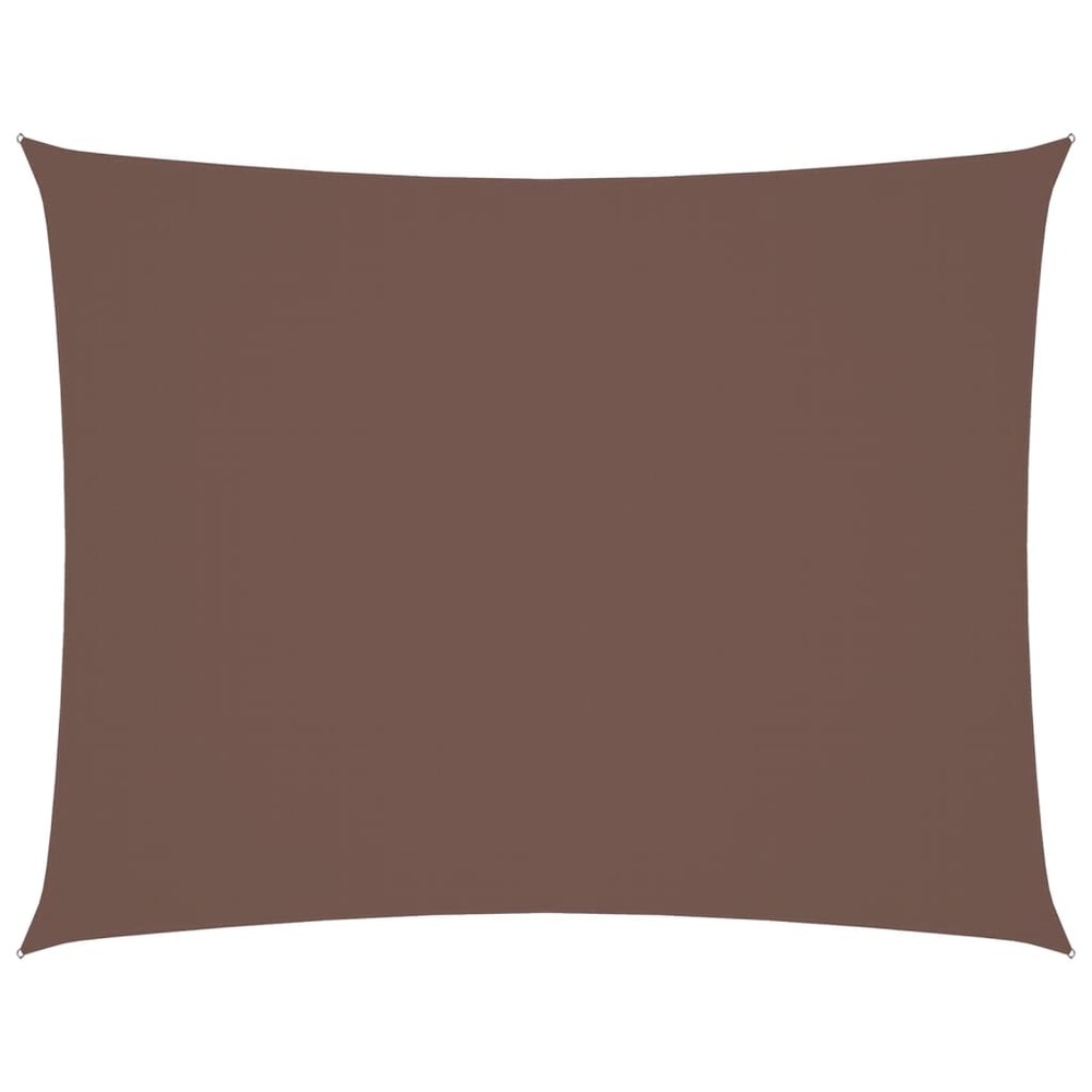 Voile de parasol tissu oxford rectangulaire 2,5x4 m marron