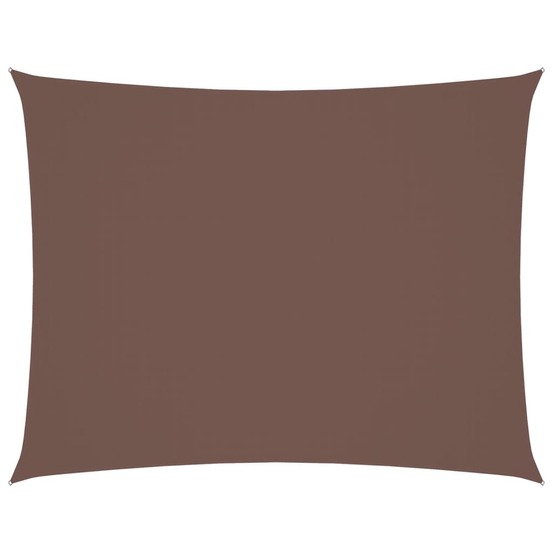 Voile de parasol tissu oxford rectangulaire 2,5x4 m marron