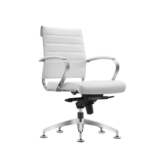 Chaise de conférence cádiz blanche - 100 % cuir