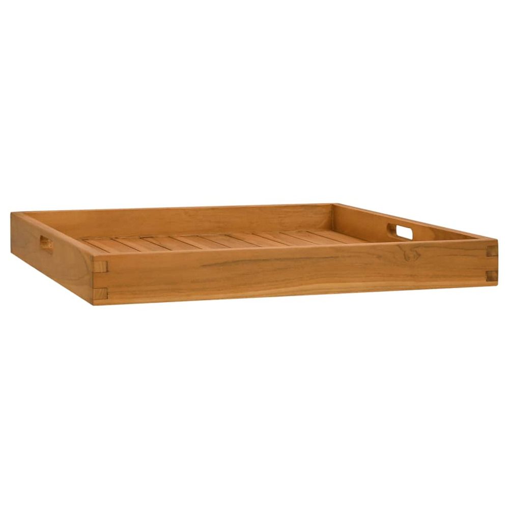 Plateau de service 60x60 cm bois de teck massif