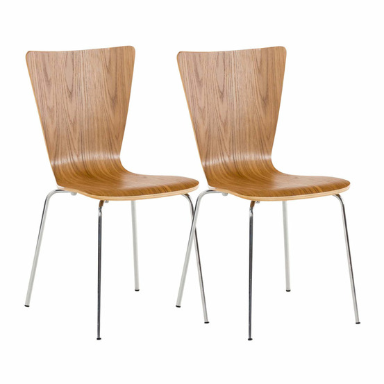 Lot de 2 chaises visiteurs aaron