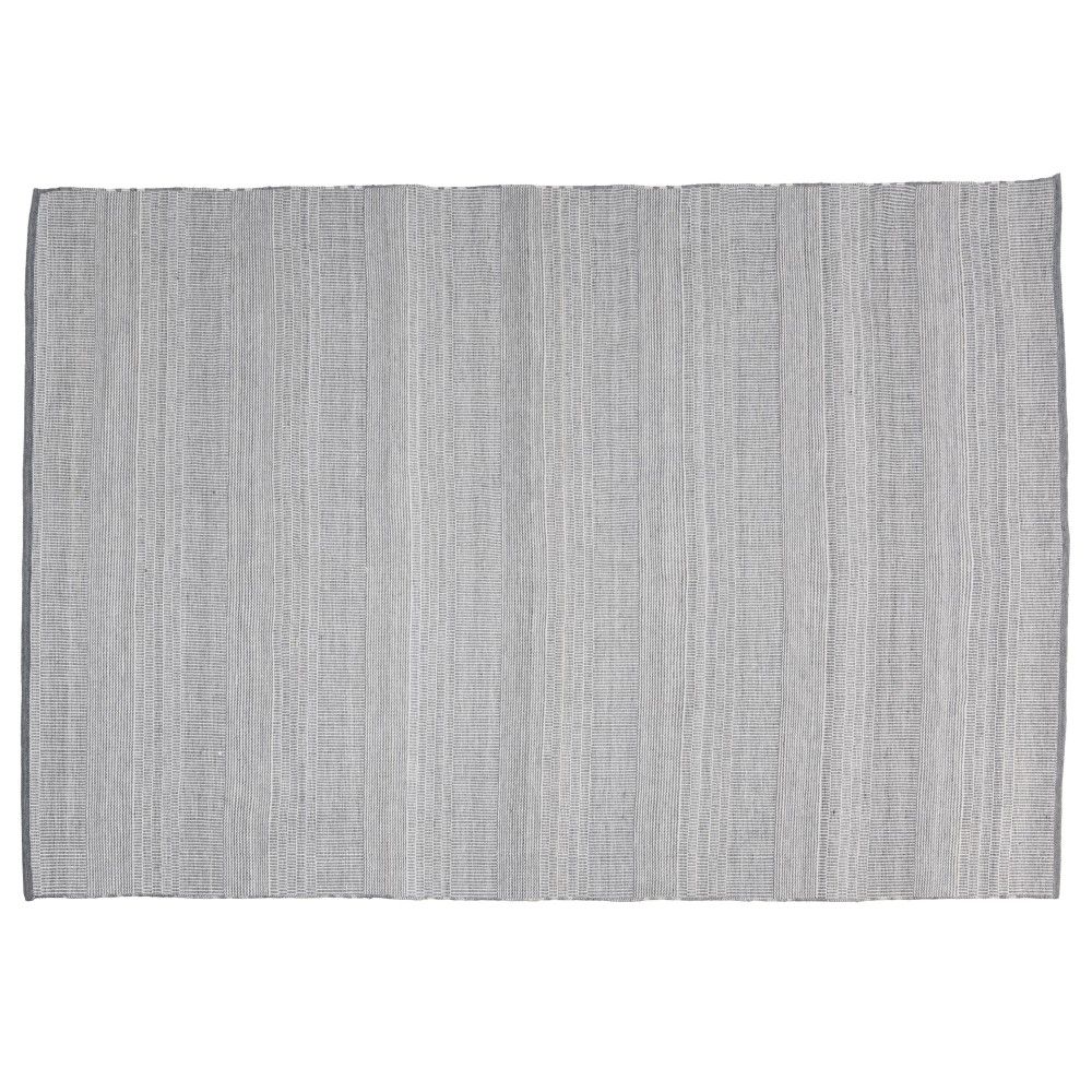 Tapis d’extérieur rectangulaire 160x230cm gris et blanc