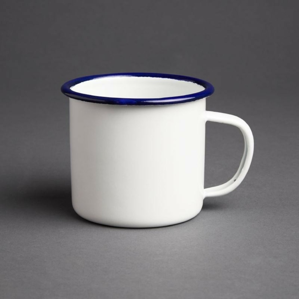 Mug en acier émaillé olympia - lot de 6