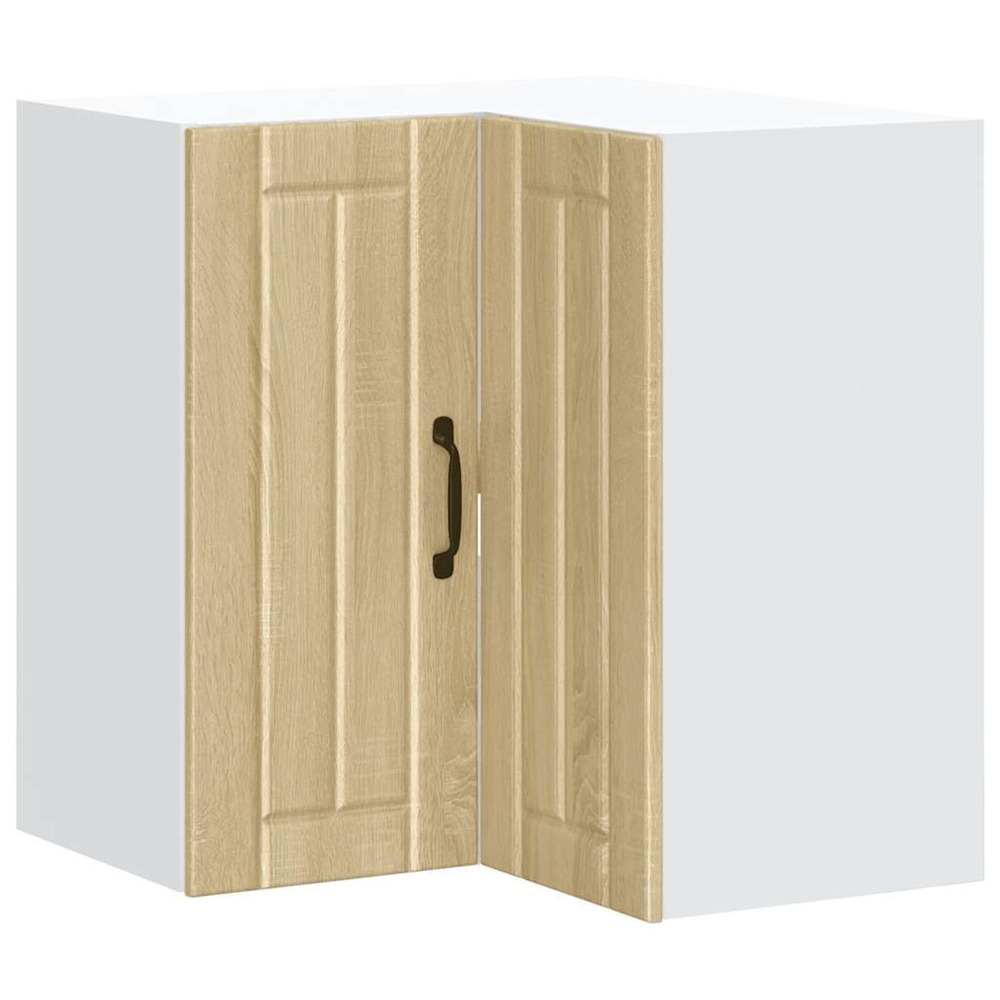 Armoire d'angle murale de cuisine lucca chêne sonoma