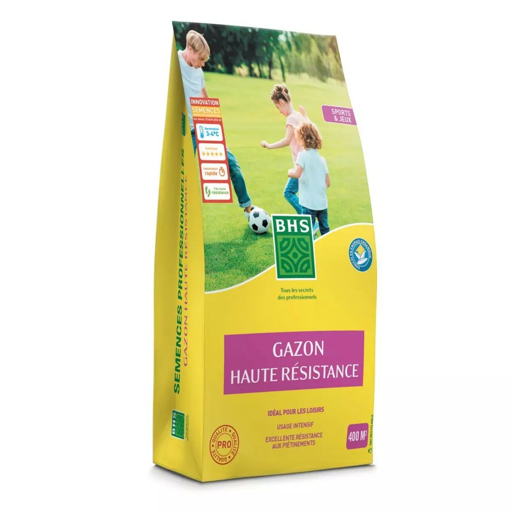 Gazon haute résistance bhs, sac de 10 kgs , 400m²