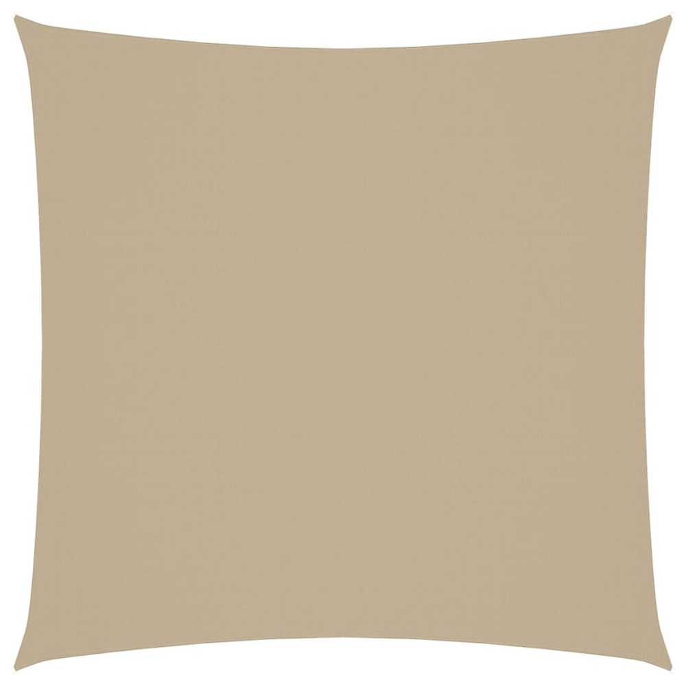 Voile de parasol tissu oxford carré 7x7 m beige