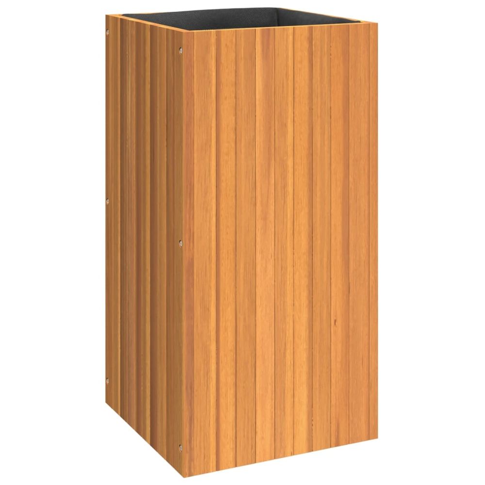 Jardinière d'extérieur 45x45x90 cm bois massif d'acacia