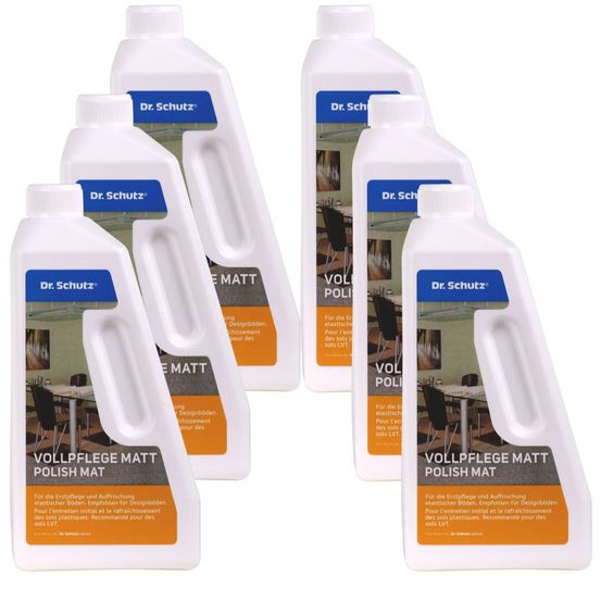 Nettoyant sol mat, entretien sol mat, dr. Schutz vollpflege matt 6 x 750 ml