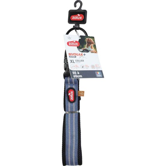 Collier souple en tissu bivouak 55 à 65 cm 25 mm