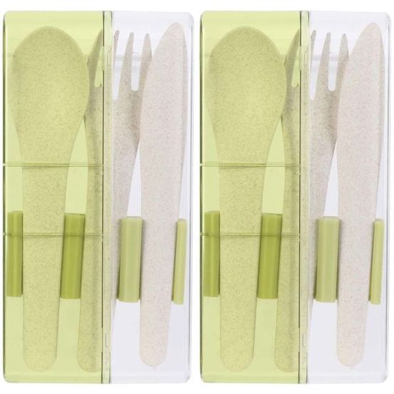 Set de cous à emporter eco concept (lot de 2) vert