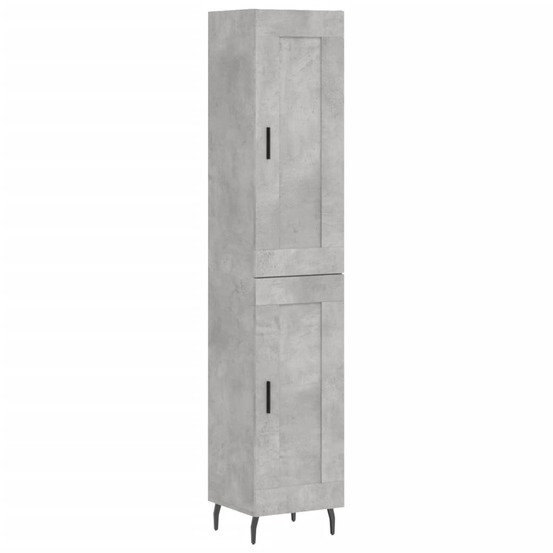 Buffet bahut commode armoire meuble de rangement organisateur cuisine salle de séjour salon haut 34,5 x 34 x 180 cm bois d'in