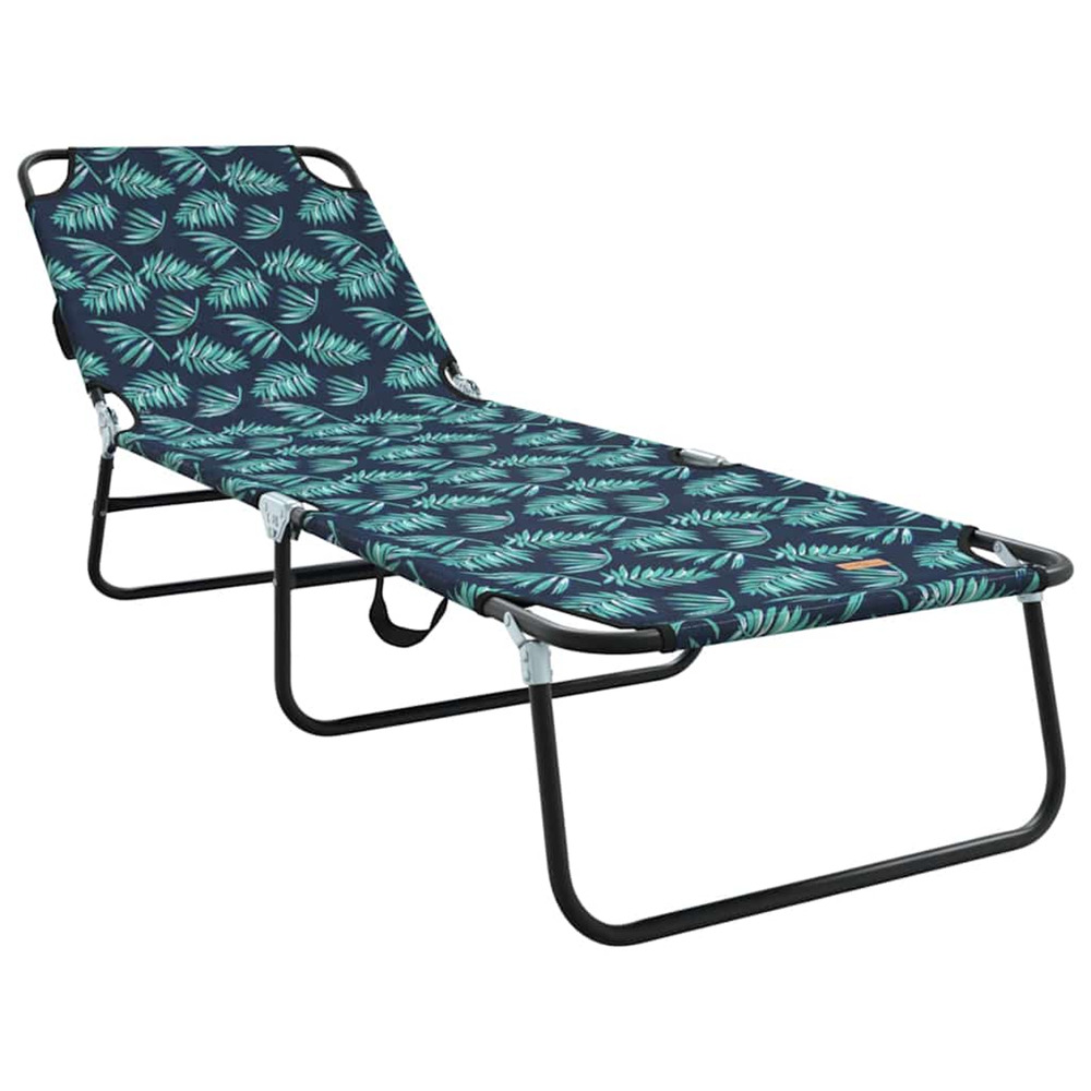 Chaise longue pliante multicolore 188 x 57 x 86,5 cm polyester bain de soleil