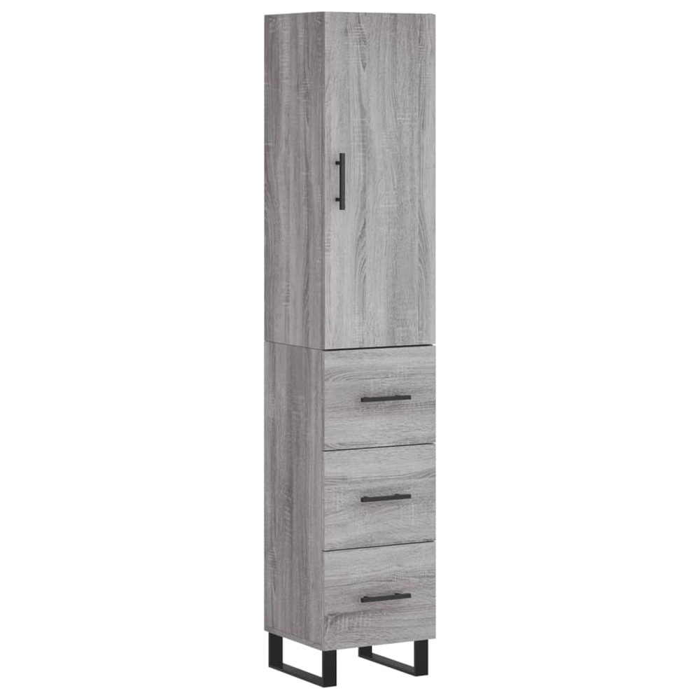 Buffet bahut commode armoire meuble de rangement organisateur cuisine salle de séjour salon haut sonoma 34,5 x 34 x 180 cm bo