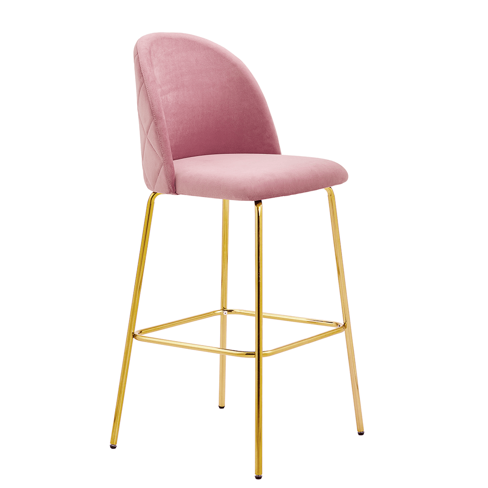 Tabouret de bar vidin - rose