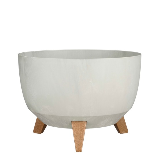 Mica decorations doppio support plante - 18,5 x ø33 cm - jardiniere exterieur grande taille - jardiniere sur pieds - plastique