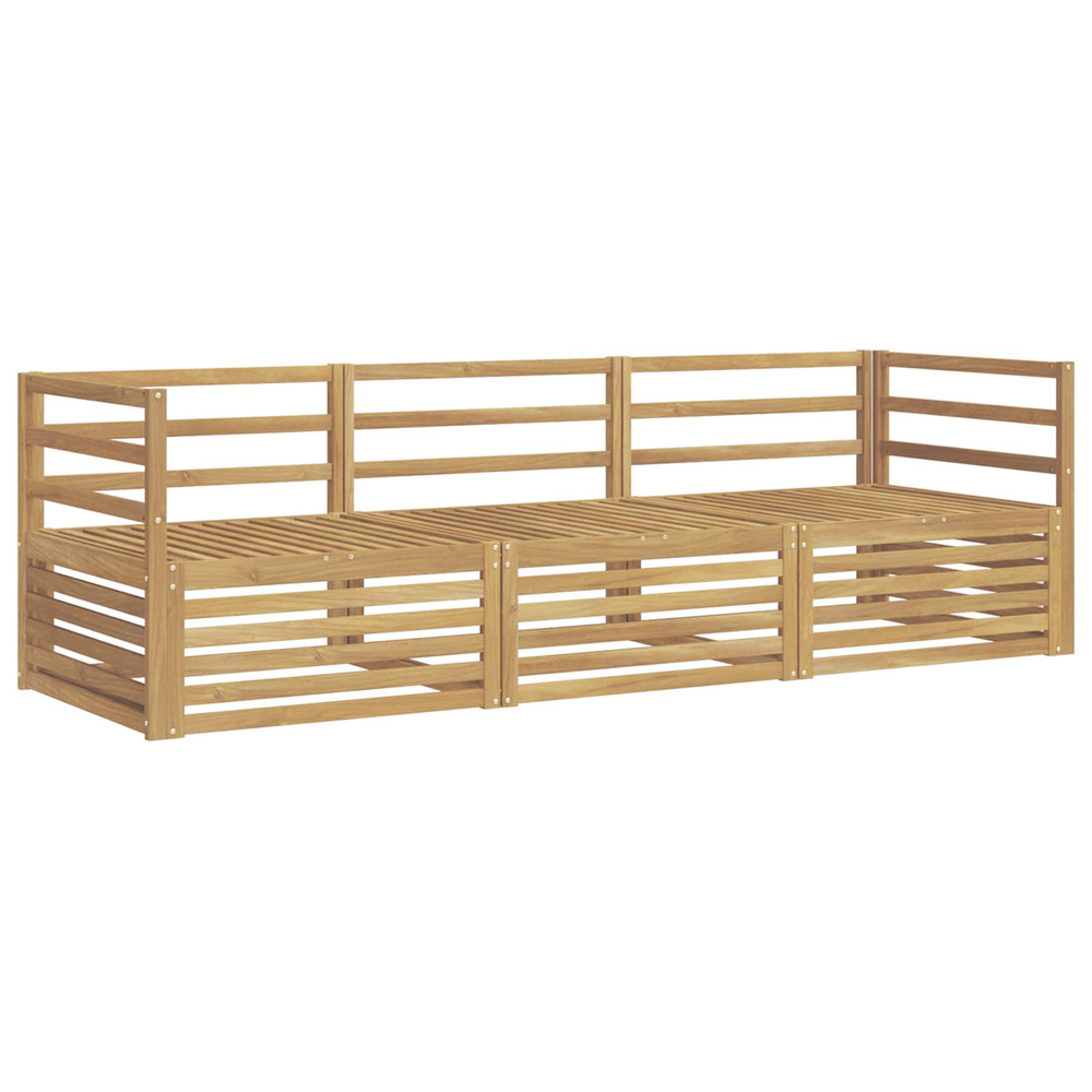 Ensemble de canapés d'extérieur 3 pcs blanc