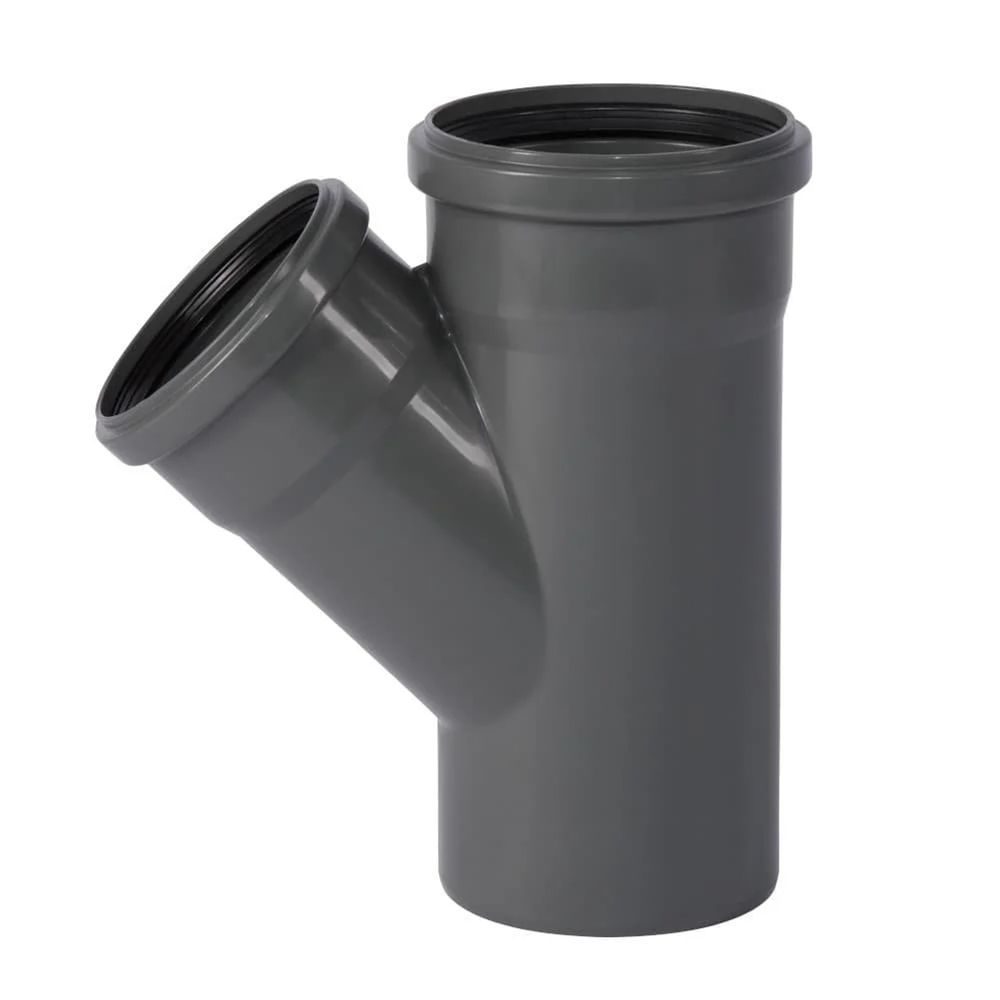 Branchement pvc 125mm 45 degrés - solution évacuation fiable