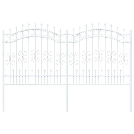 Clôture de jardin kampen blanc