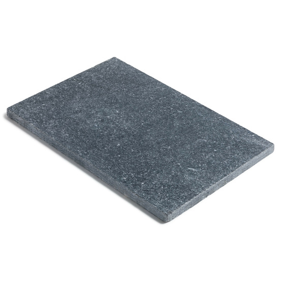 Dessus de marche pierre bleue du vietnam 60x40x3 cm bord droit (à l'unité) - ro'ma nature