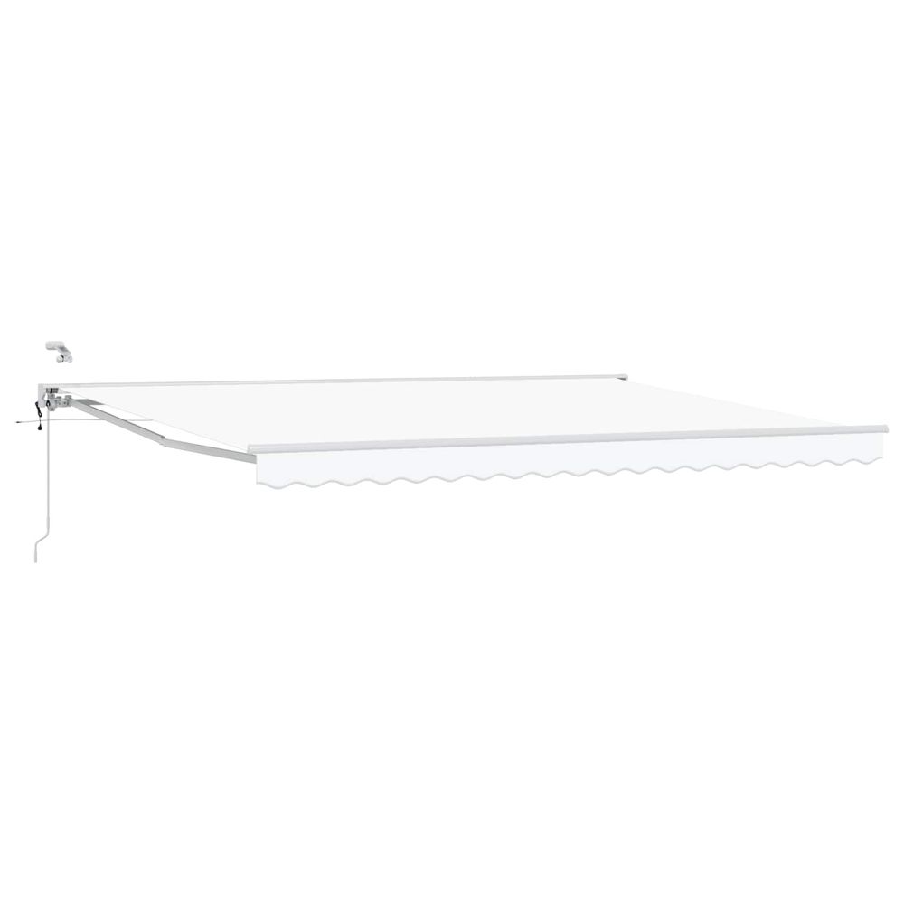 Auvent rétractable électrique blanc 4 × 3 m