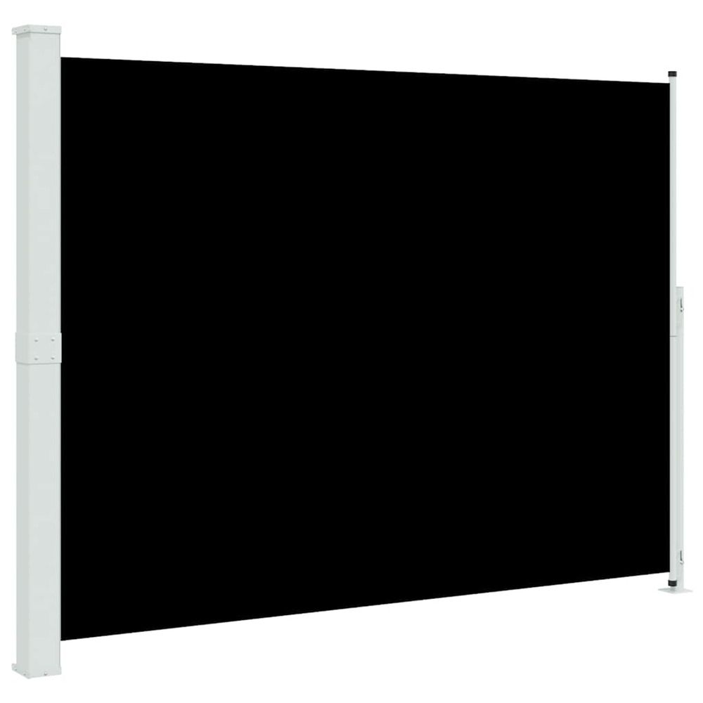 Auvent latéral rétractable de patio 220x314 cm noir