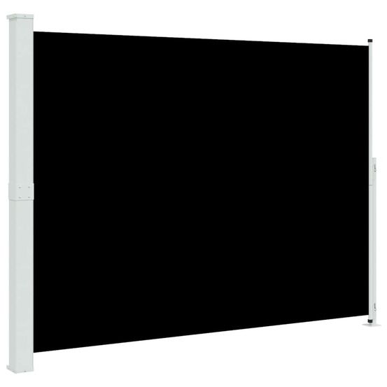 Auvent latéral rétractable de patio 220x314 cm noir