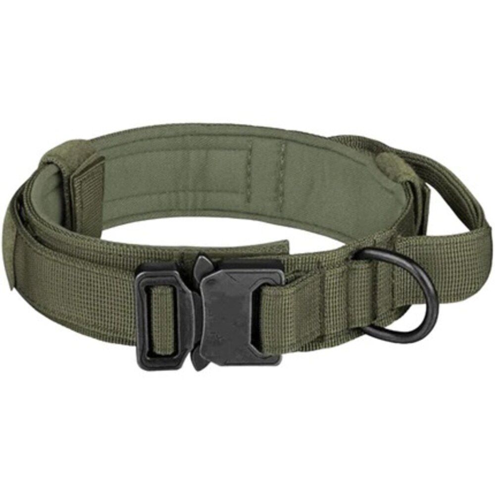 France croquettes collier tactique pour chien - kaki - taille m
