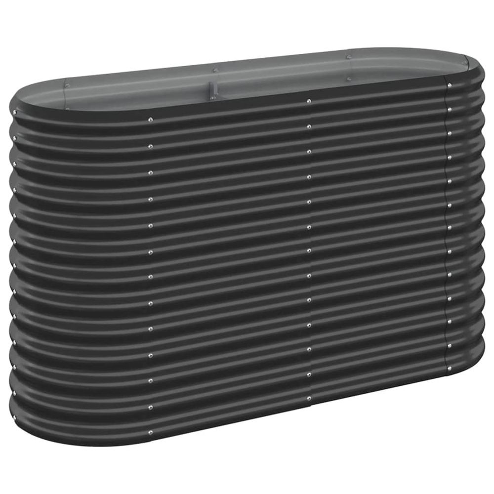 Lit surélevé de jardin acier galvanisé anthracite