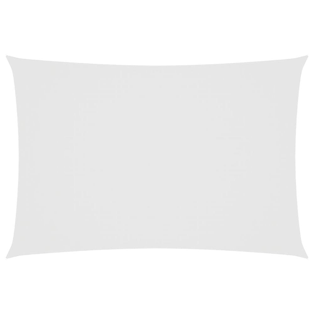 Voile de parasol tissu oxford rectangulaire 2,5x4,5 m blanc