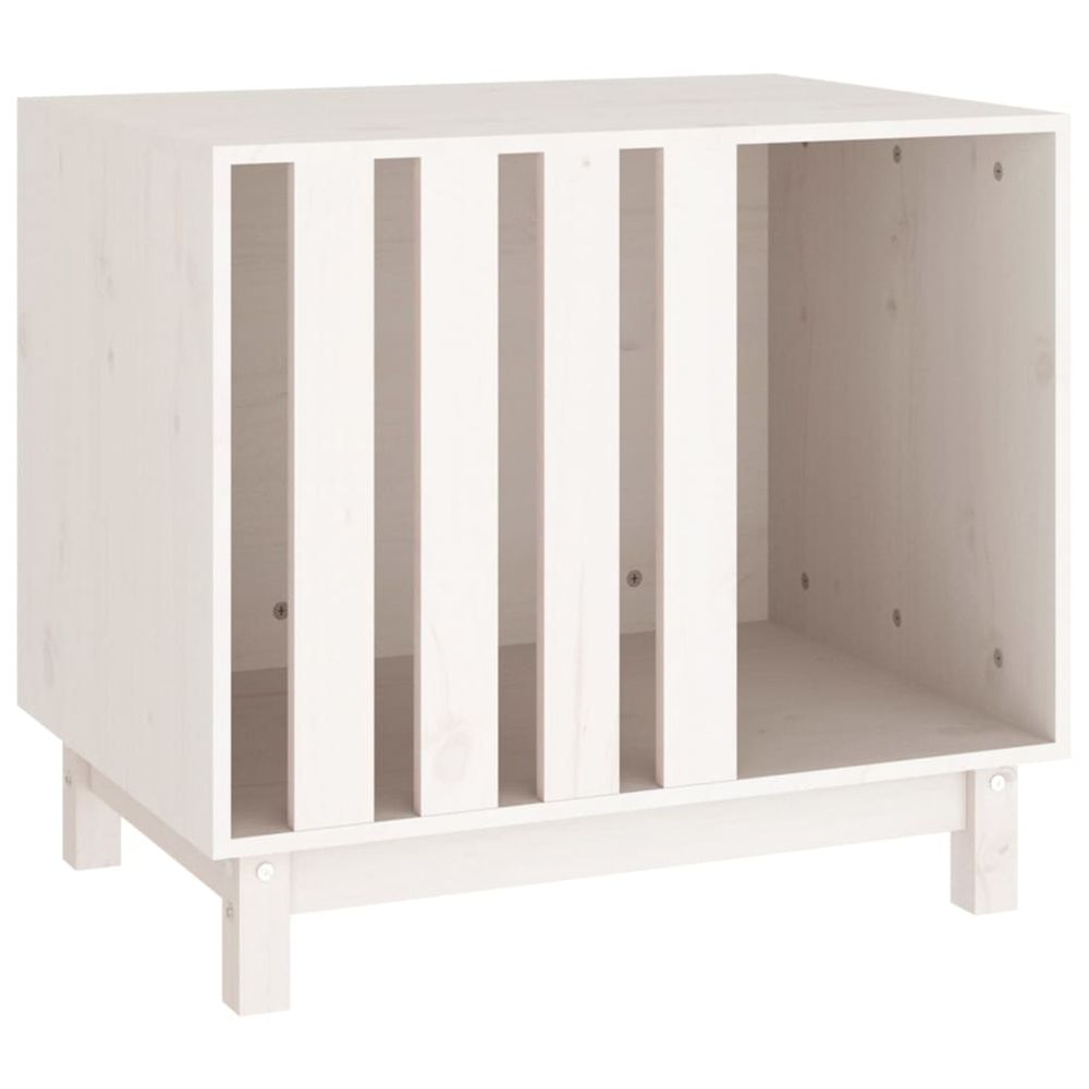 Maison pour chiens blanc 60 x 45 x 57 cm