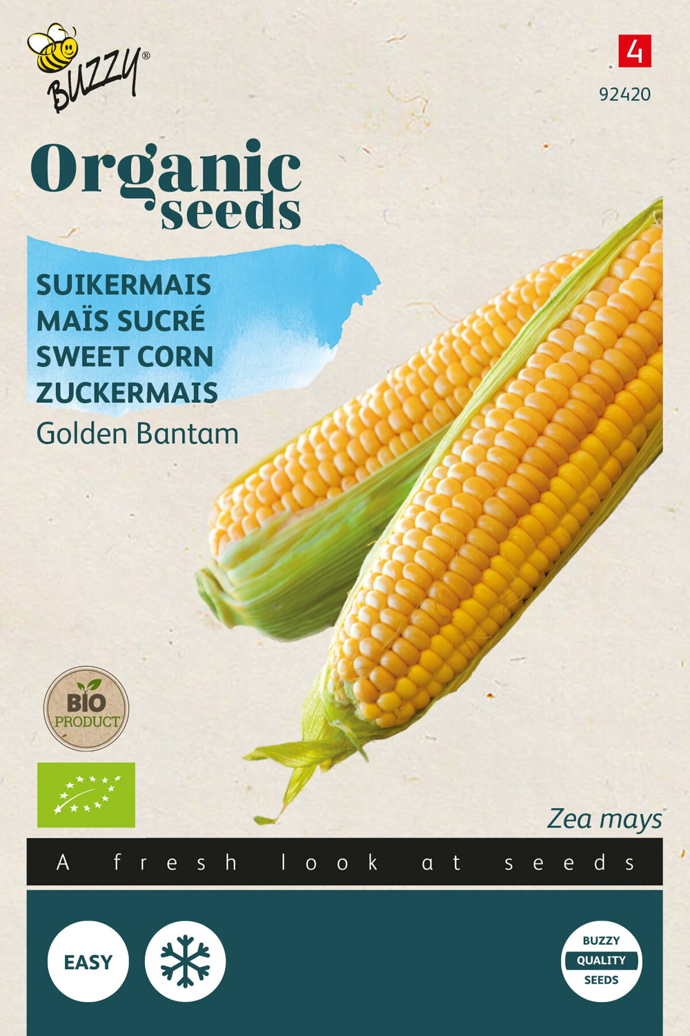 Buzzy organic maïs sucré golden bantam(bio) - ca. 3 gr