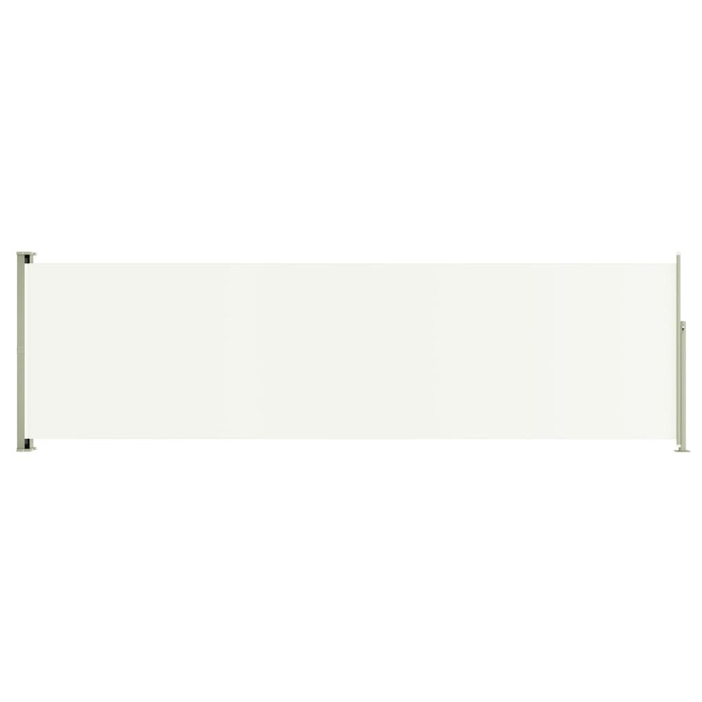 Auvent paravent store brise-vue latéral rétractable de patio jardin terrasse balcon protection visuelle écran 180 x 600 cm cr
