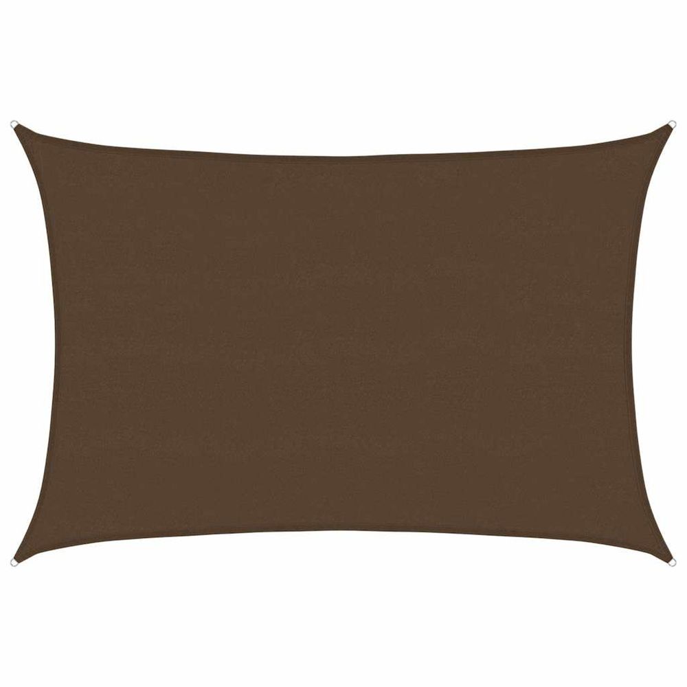 Voile d'ombrage 160 g/m² marron 5x7 m pehd