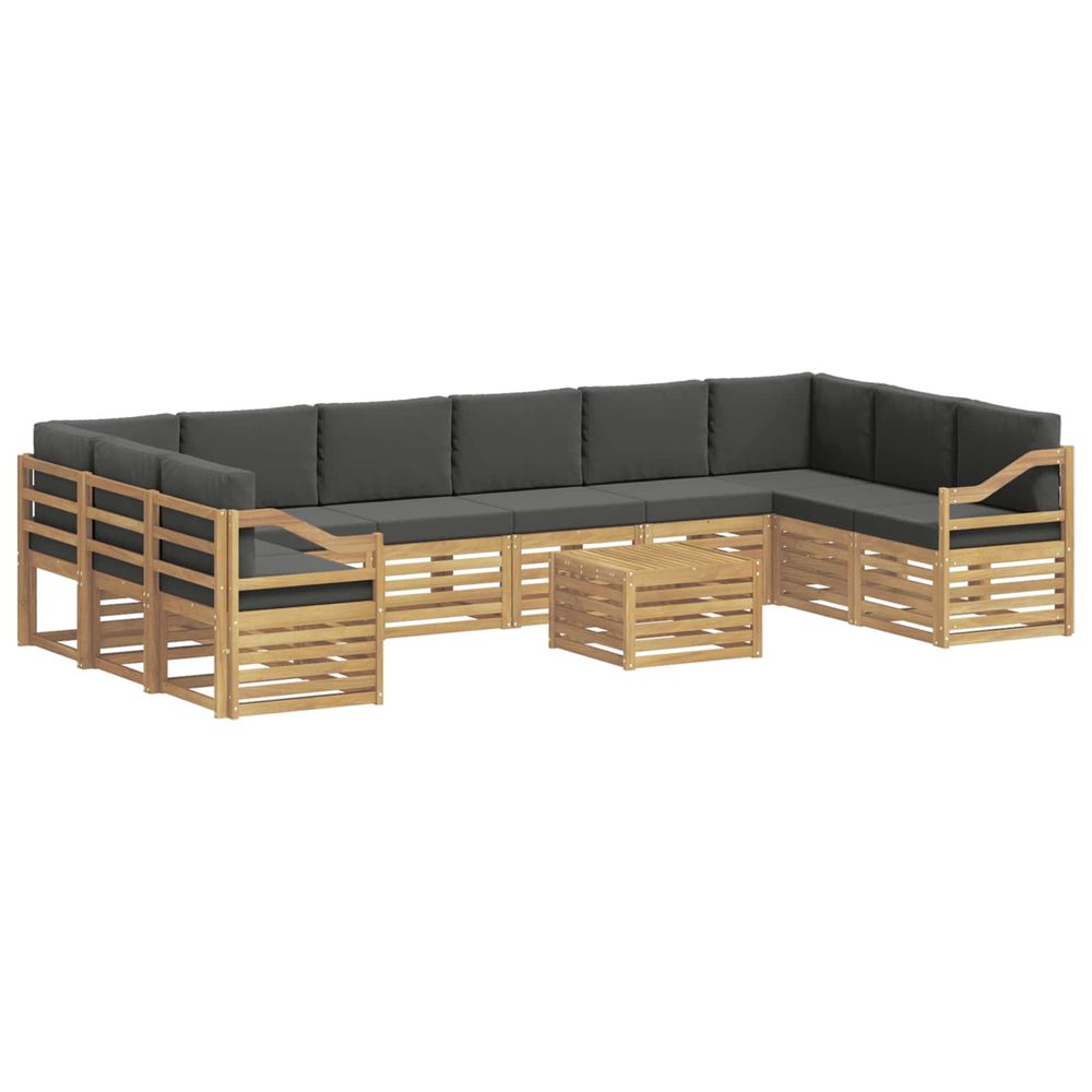 Ensemble de canapés d'extérieur 8 pc blanc et anthracite