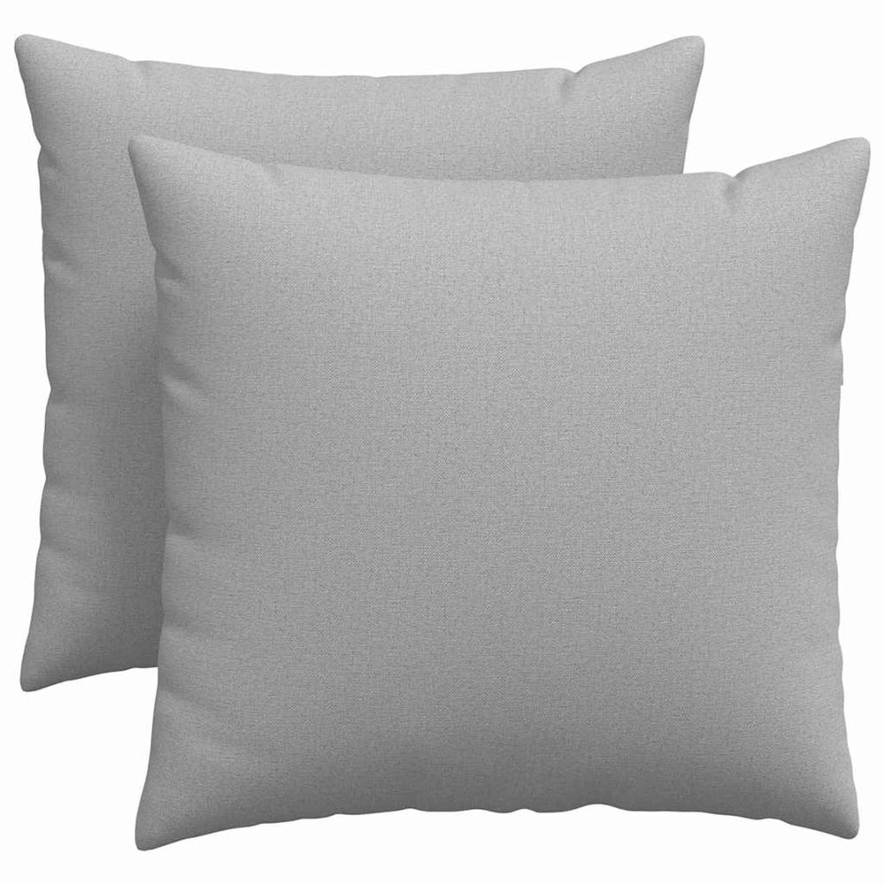 Coussins de canapé 2 pc tissu gris nuage 50 x 50 cm