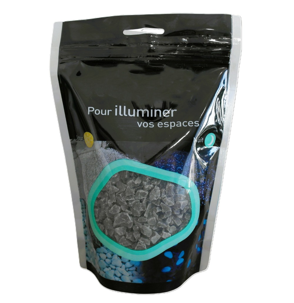 Gravillon noir lumineux 6/10 en berlingot de 400g